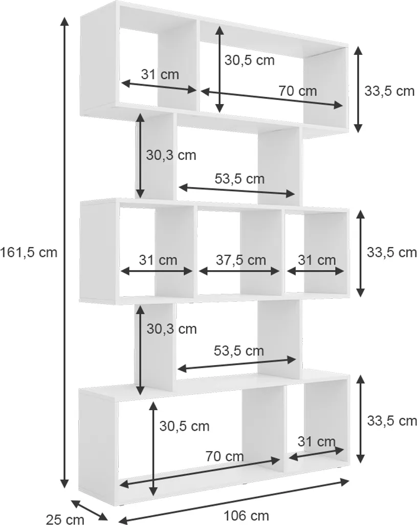 Meuble rangement cube blanc pour optimiser petits espaces Aramis - 3