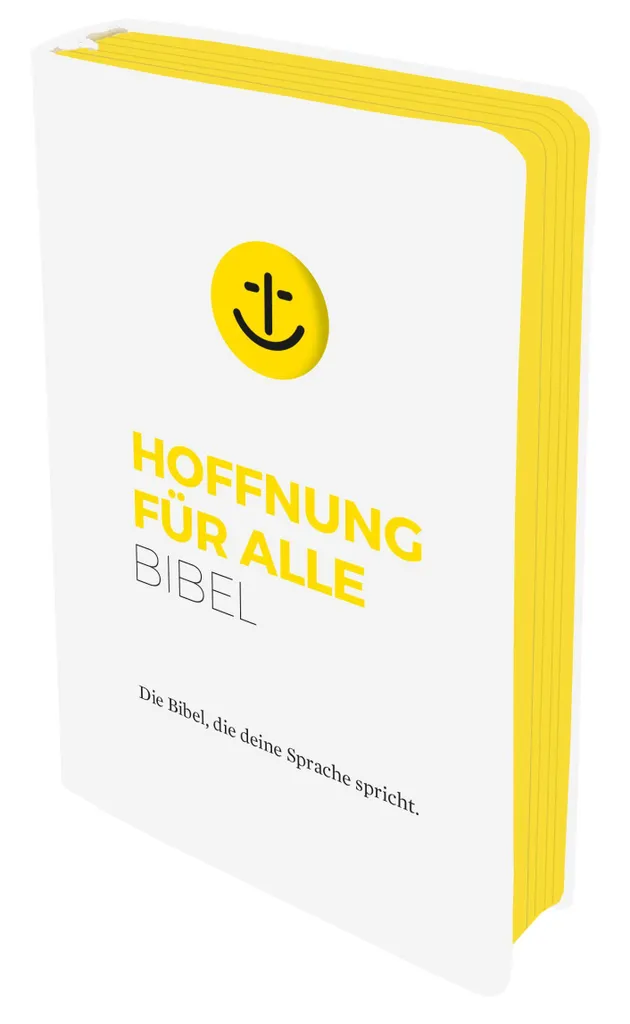 Grande Bible Hoffnung für alle Édition White Hope avec Design Perforé