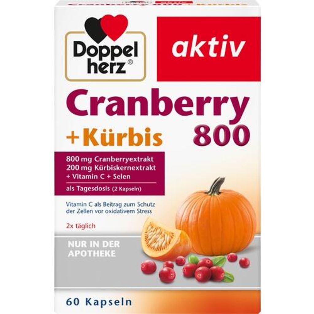 Doppelherz Cranberry+Pumpkin Capsules 60 kapsúl Obrázok produktu 