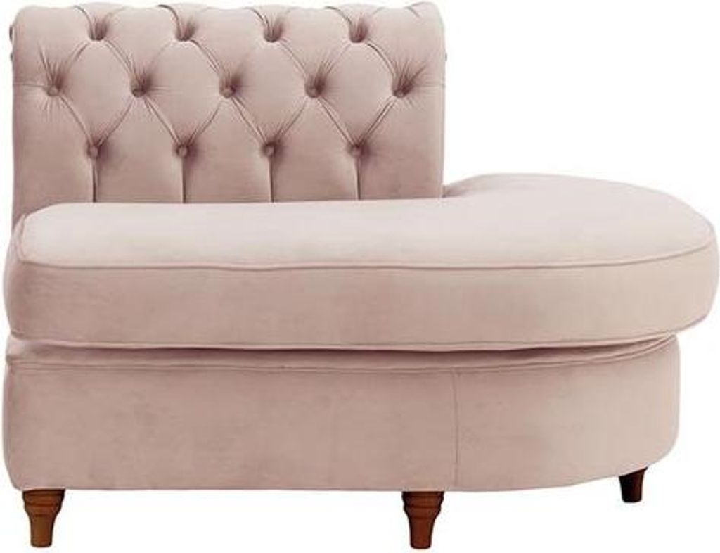 Chesterfield Modul - Abschlusselement rund, rechts (ECR)-Velluto 14-dark oak