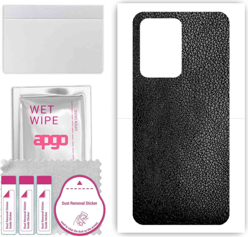 apgo Rückseite Schutzfolie, Skin, kompatibel mit Realme GT 2 Pro, Hinten Displayschutzfolie aus Vinylfolie, kratzfest, einfache Montage - Schwarze...