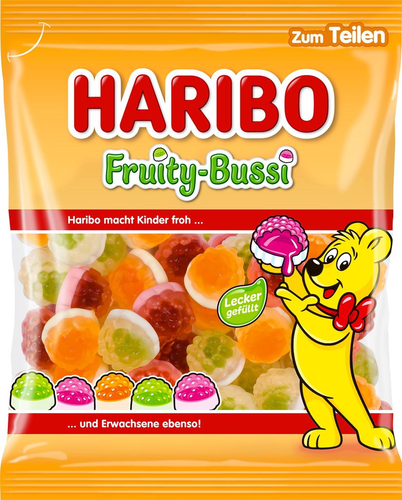 Haribo Fruity Bussi Gomme aux fruits fourrée au sucre Image du produit 