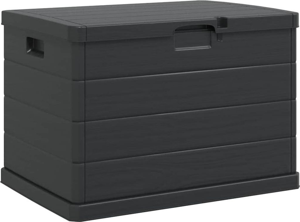 Gartenlagerbox Anthrazit 77,5 x 54,5 x 53 cm Kunststoff