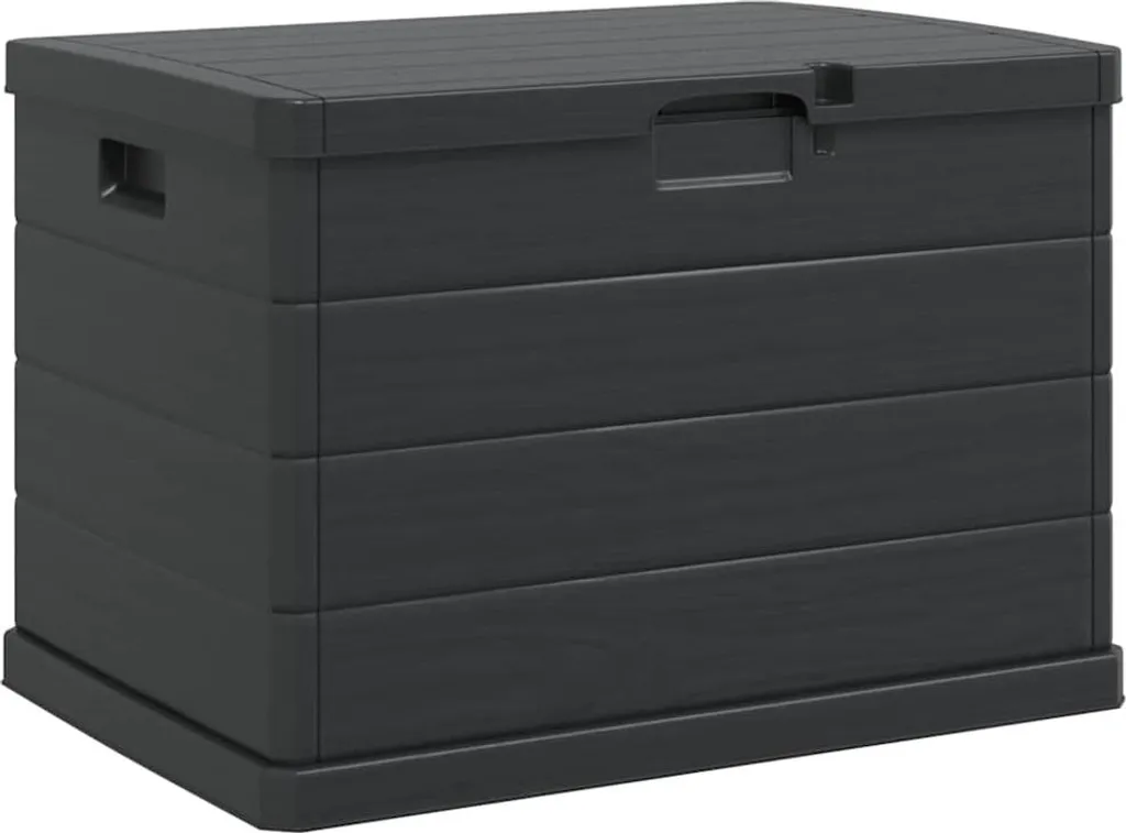 Cassapanca Design Antracite 77,5 cm | Arredo Giardino e Stoccaggio Resina