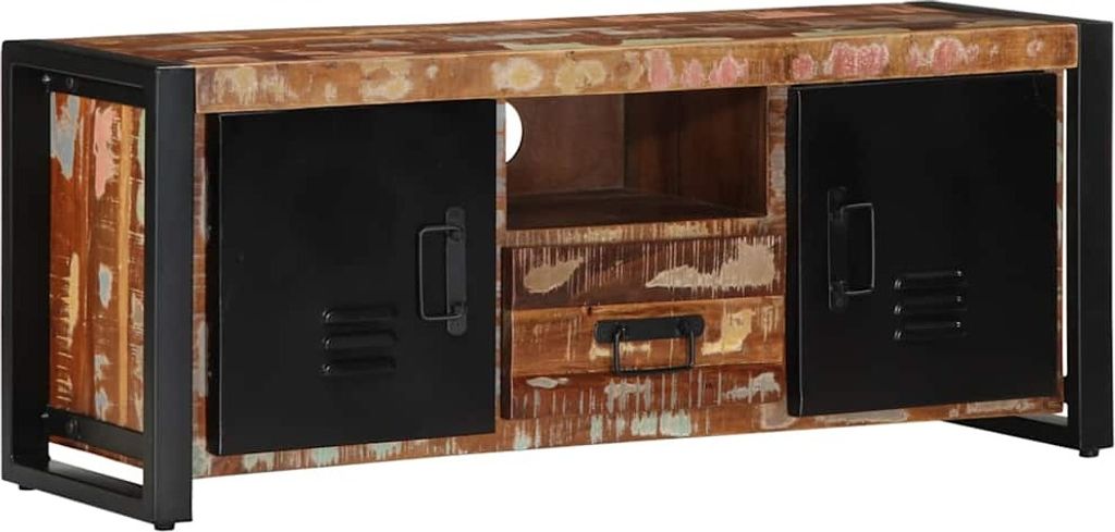 TV-Schrank 100x30x40 cm Altholz Massiv
