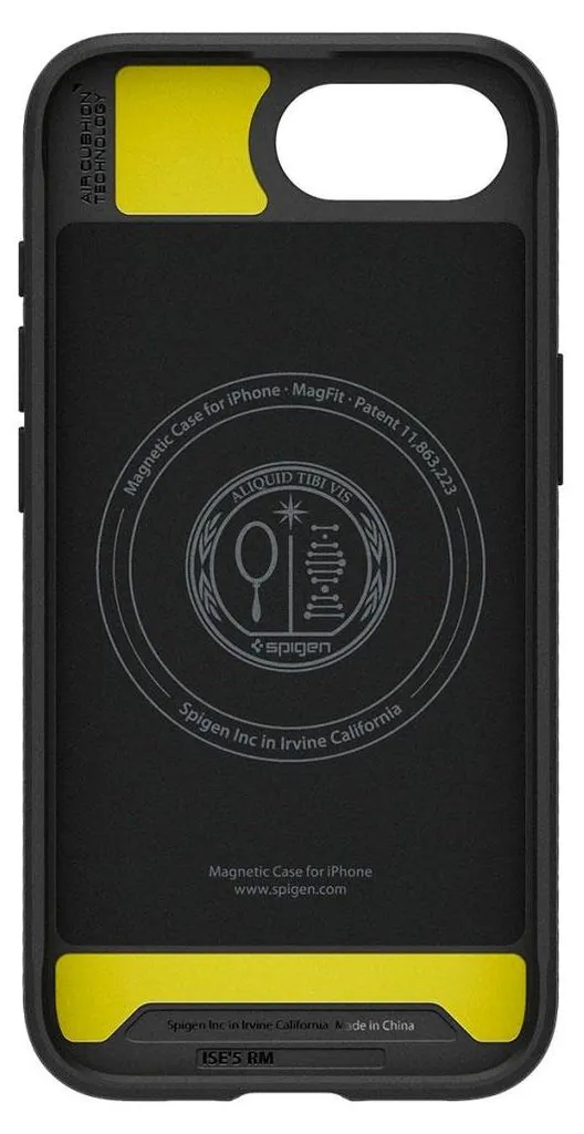 Protection iPhone 16e Coque Antichoc Spigen Rugged Armor MagSafe Noir
