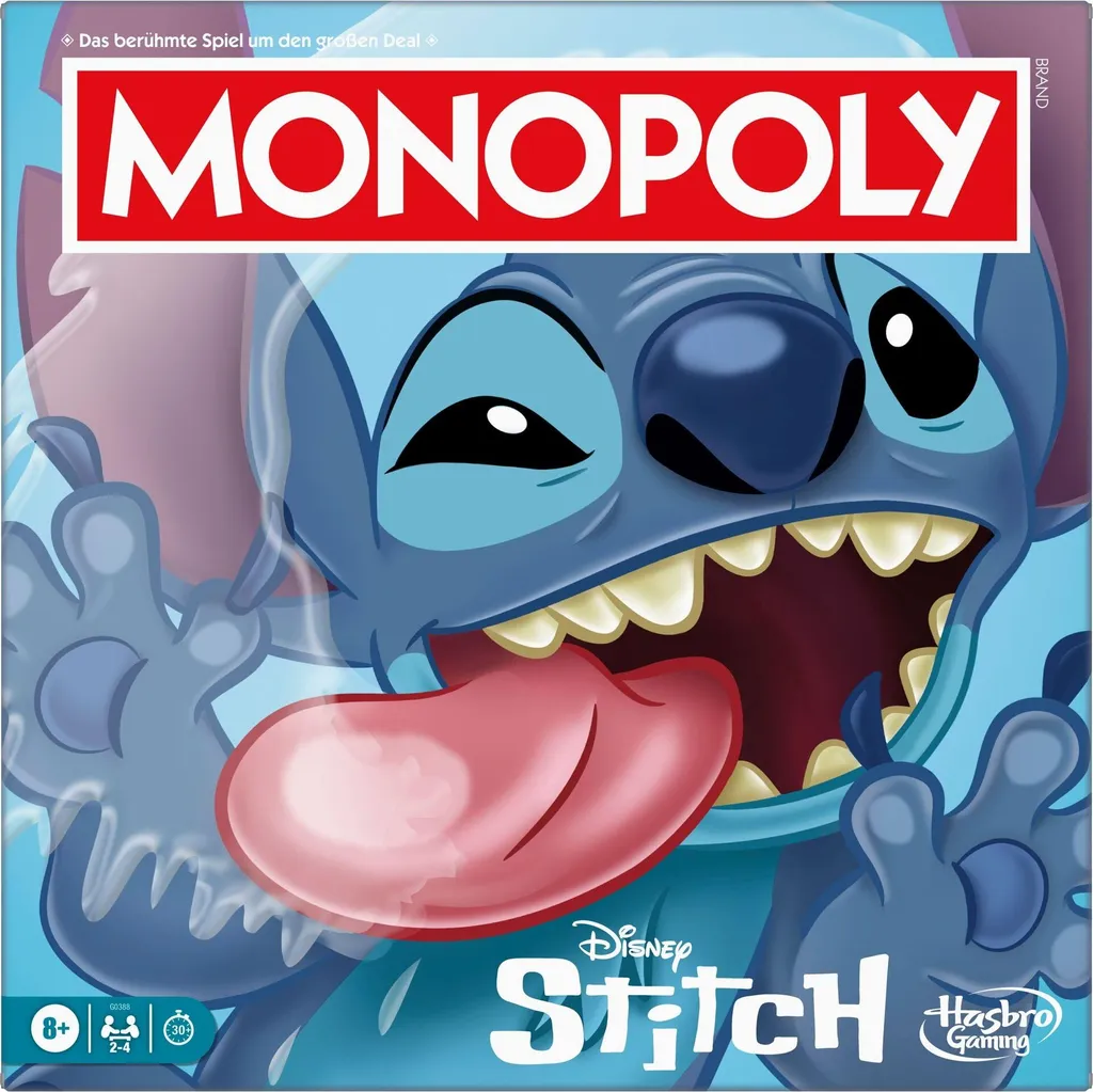Jeu de plateau Monopoly Stitch Disney parfait pour les soirées en famille