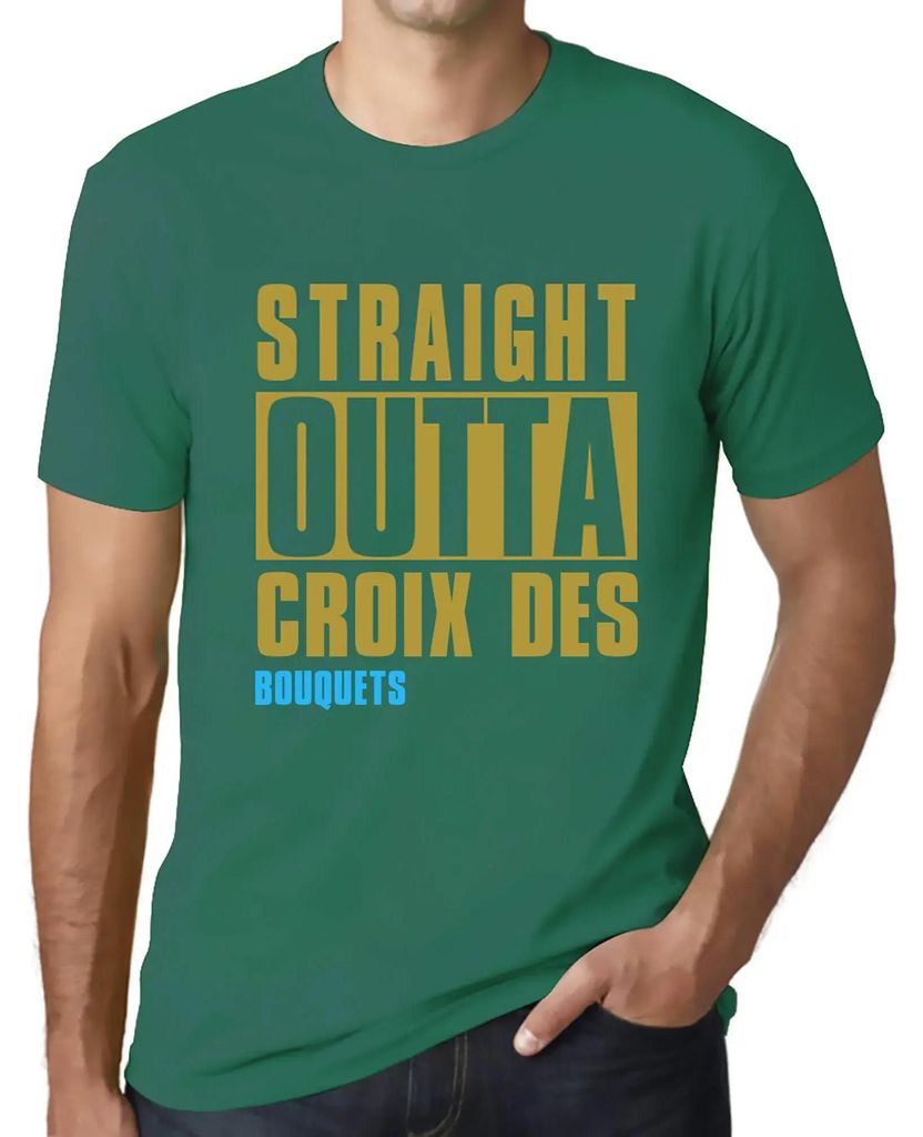 Herren Grafik T-Shirt Direkt aus dem Croix des Bouquets – Straight Outta Croix Des Bouquets – Öko-Verantwortlich Vintage Jahrgang Kurzarm Lustige