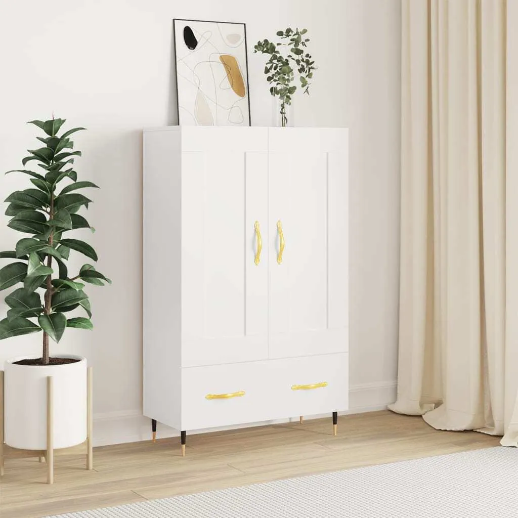 Credenza Minimalista Bianca 115cm | Mobile Living Store Design Moderno