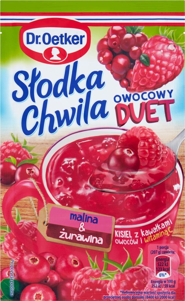 Kisiel framboise-canneberge Dr. Oetker 32 g Image du produit 