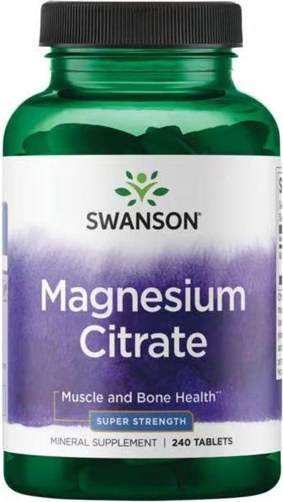 Magnesiumcitrat 225 mg 240 Tabletten Swanson Health Produktbild 