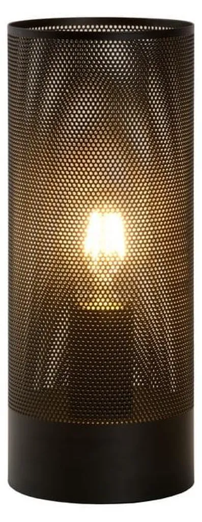 Lampe à poser BELI Noire Ø 12 cm - Design Compact et Socle E27 Robuste