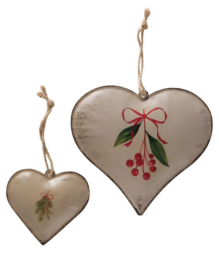 Boltze Home Deco Anhänger Herz Set a 2