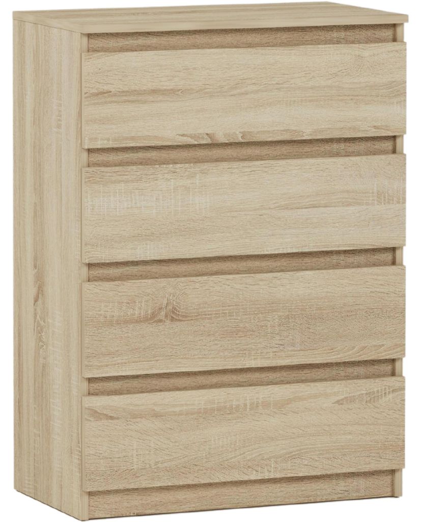 Kommode - Eiche Sonoma - 70 x 40 x 98 cm - Modern R-4 Produktbild 