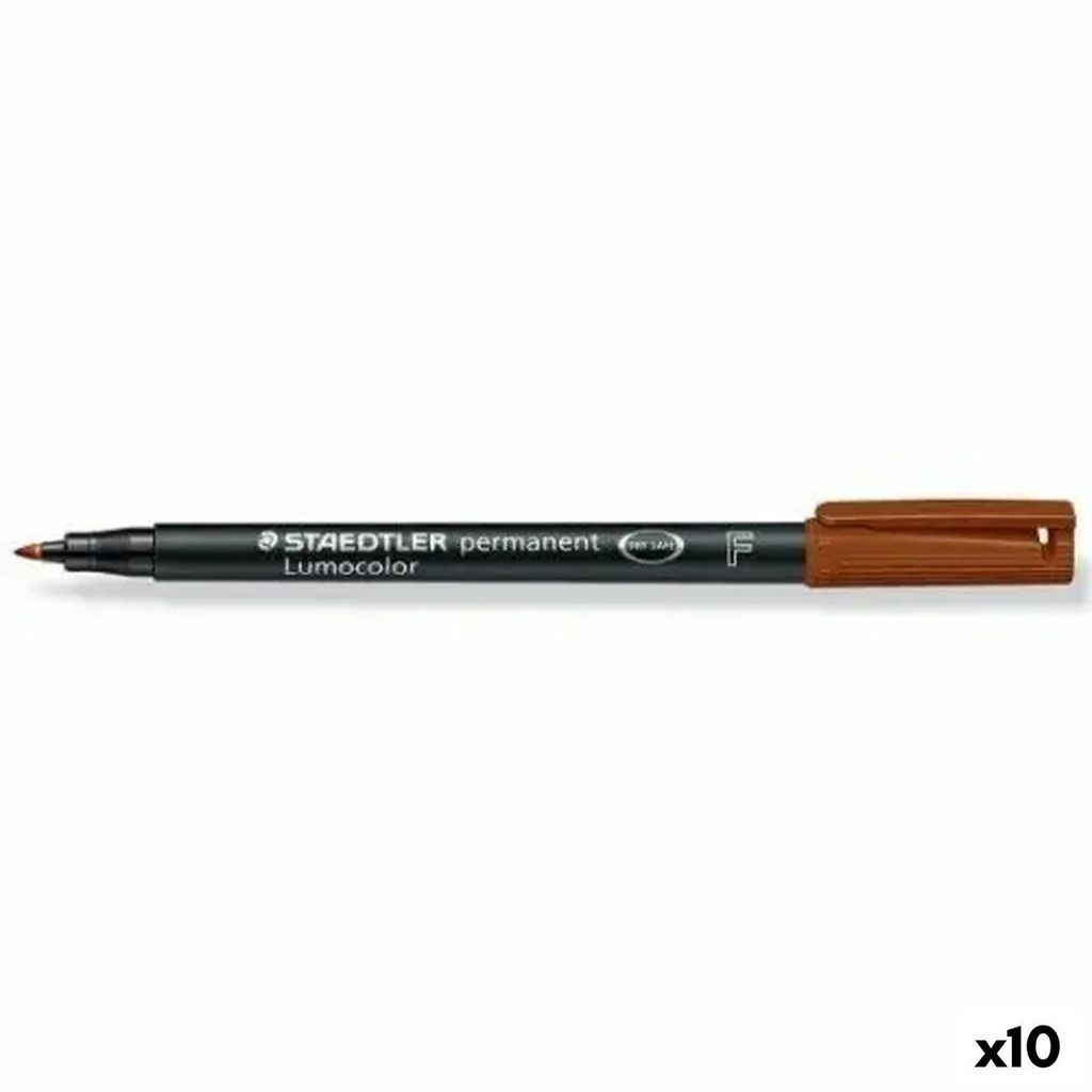 Permanentmarker Staedtler Lumocolor Braun (10 Stück)