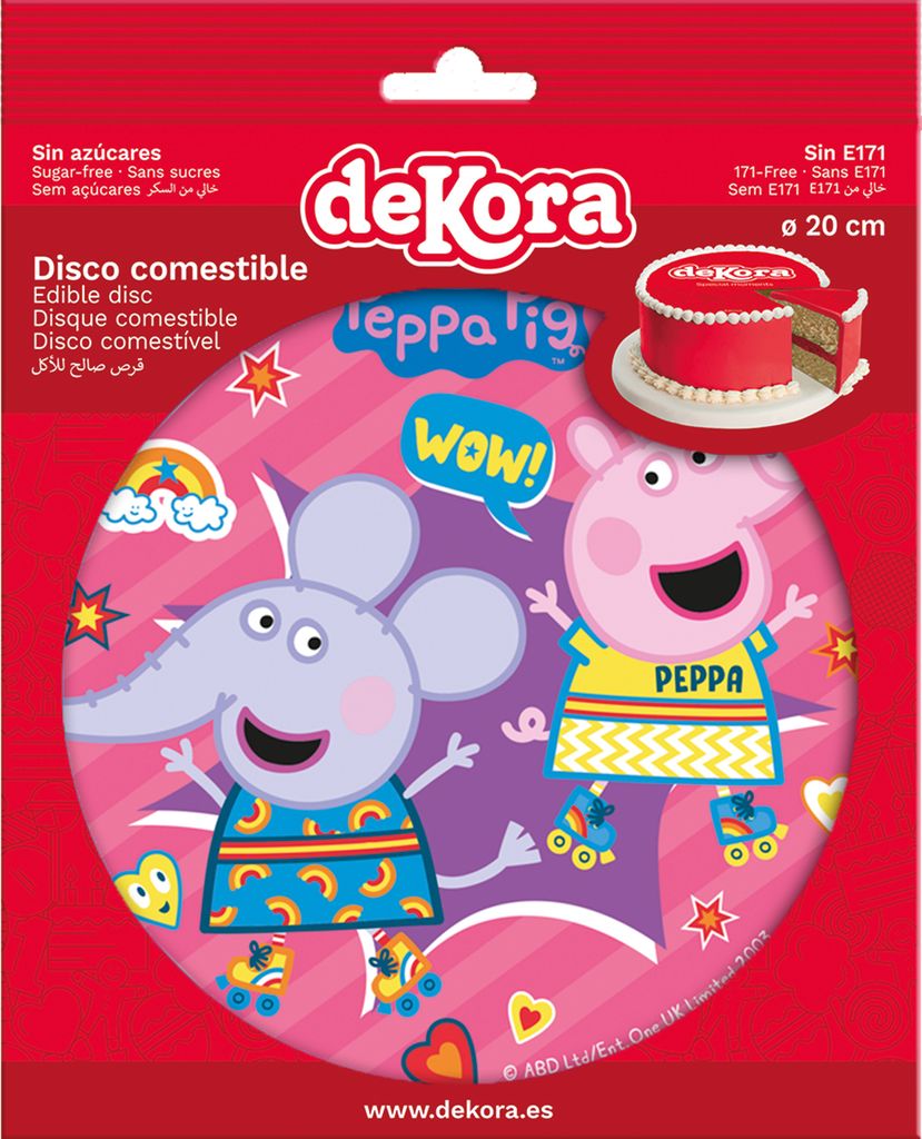 Peppa Wutz Tortenaufleger Zuckerfrei Produktbild