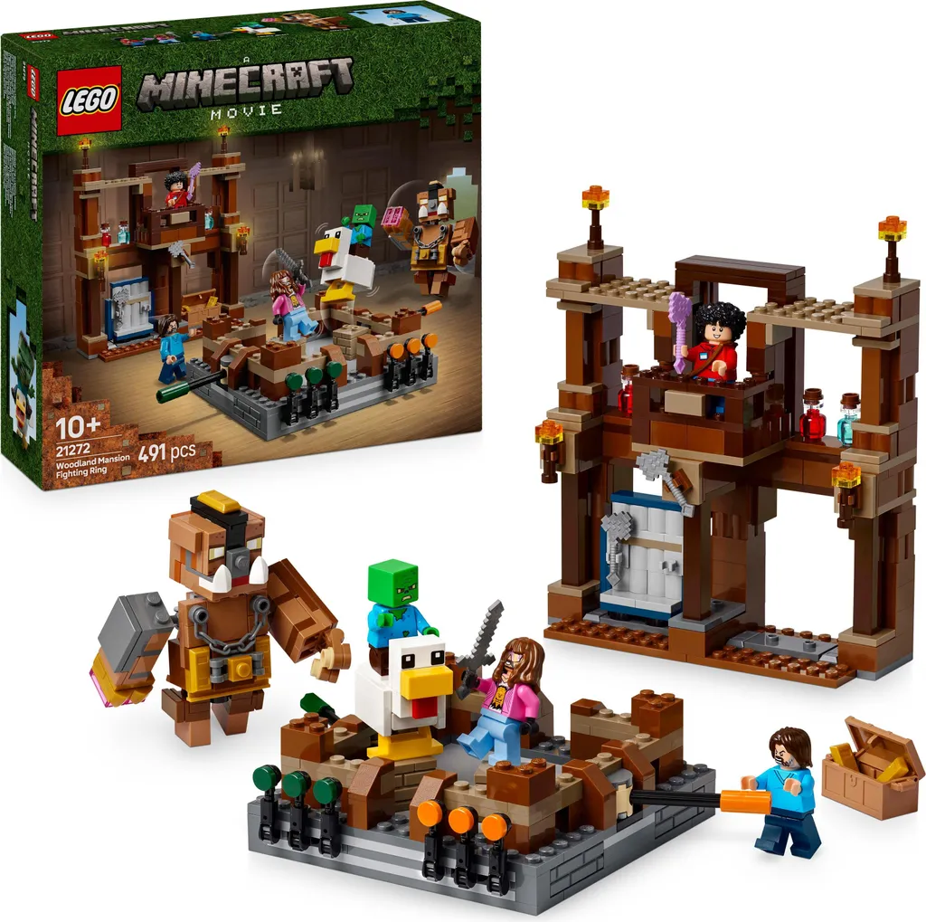 LEGO Minecraft 21272 Manoir de la forêt avec anneau de combat mobile