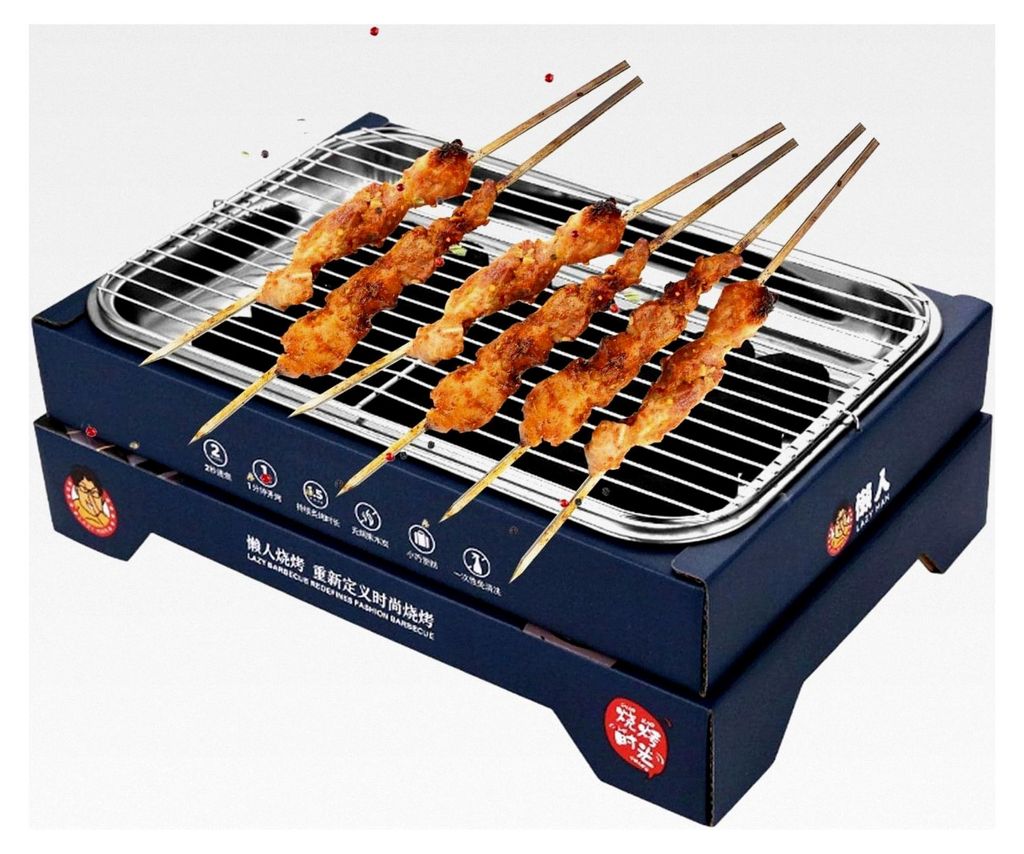Einweg-Grill, tragbar, gebrauchsfertig, BBQ, Outdoor, schnelle Zündung