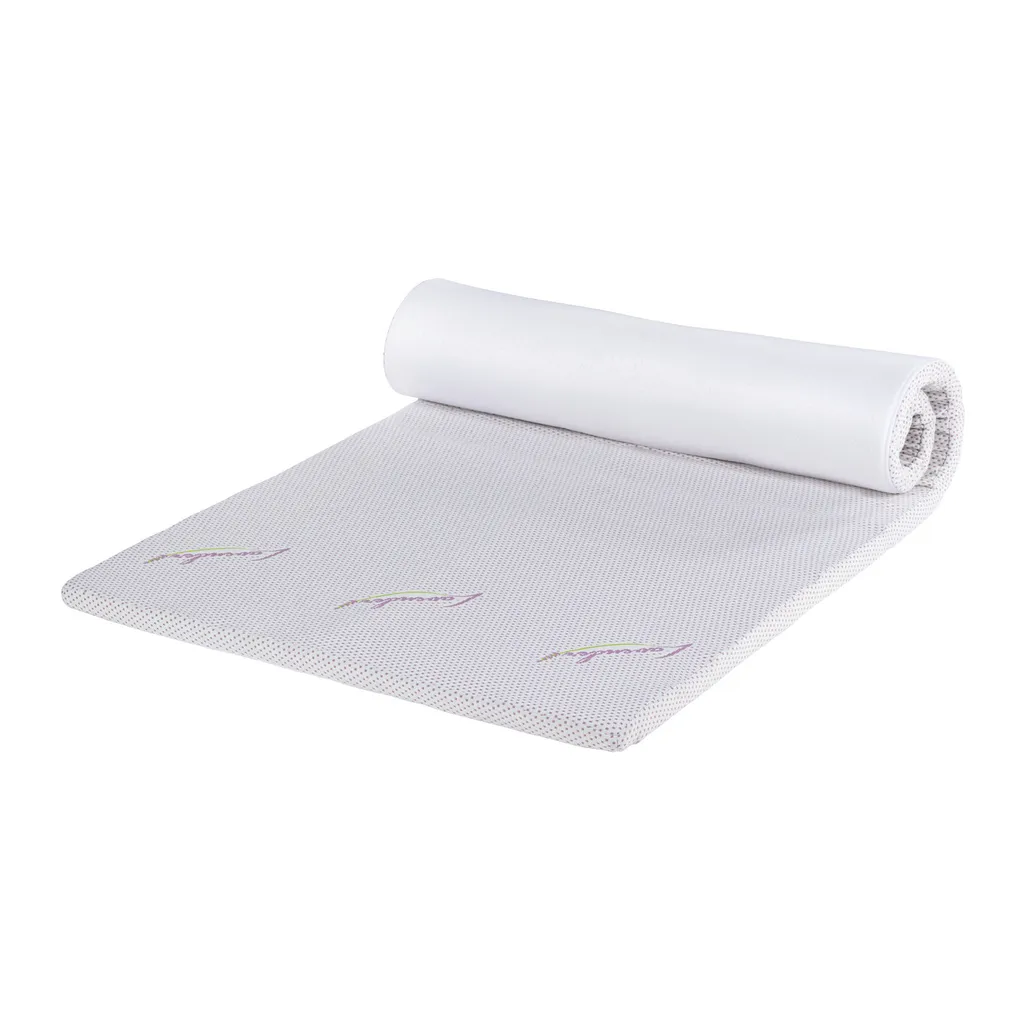 Surmatelas enrouleur 120x200 en mousse à mémoire de forme Lavender