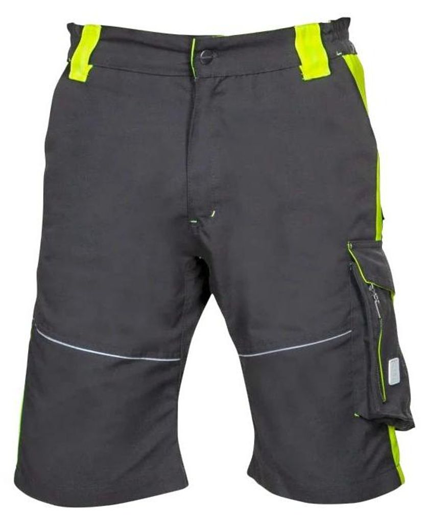 ARDON NEON Arbeitsshorts Knieschutz Reflexpaspel Schwarz Gelb Gr 46-66 66