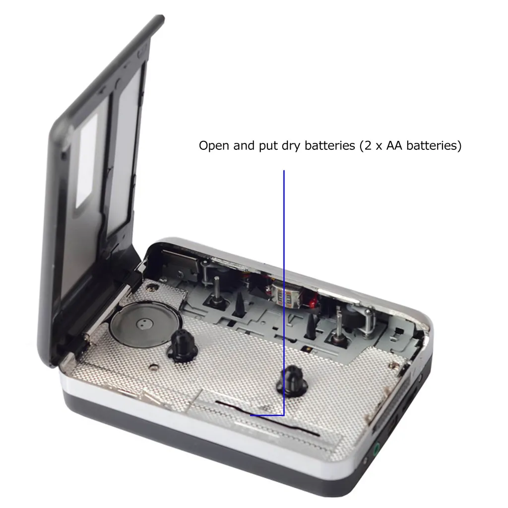 Convertisseur cassette vers MP3 portable et baladeur USB auto-reverse - 11