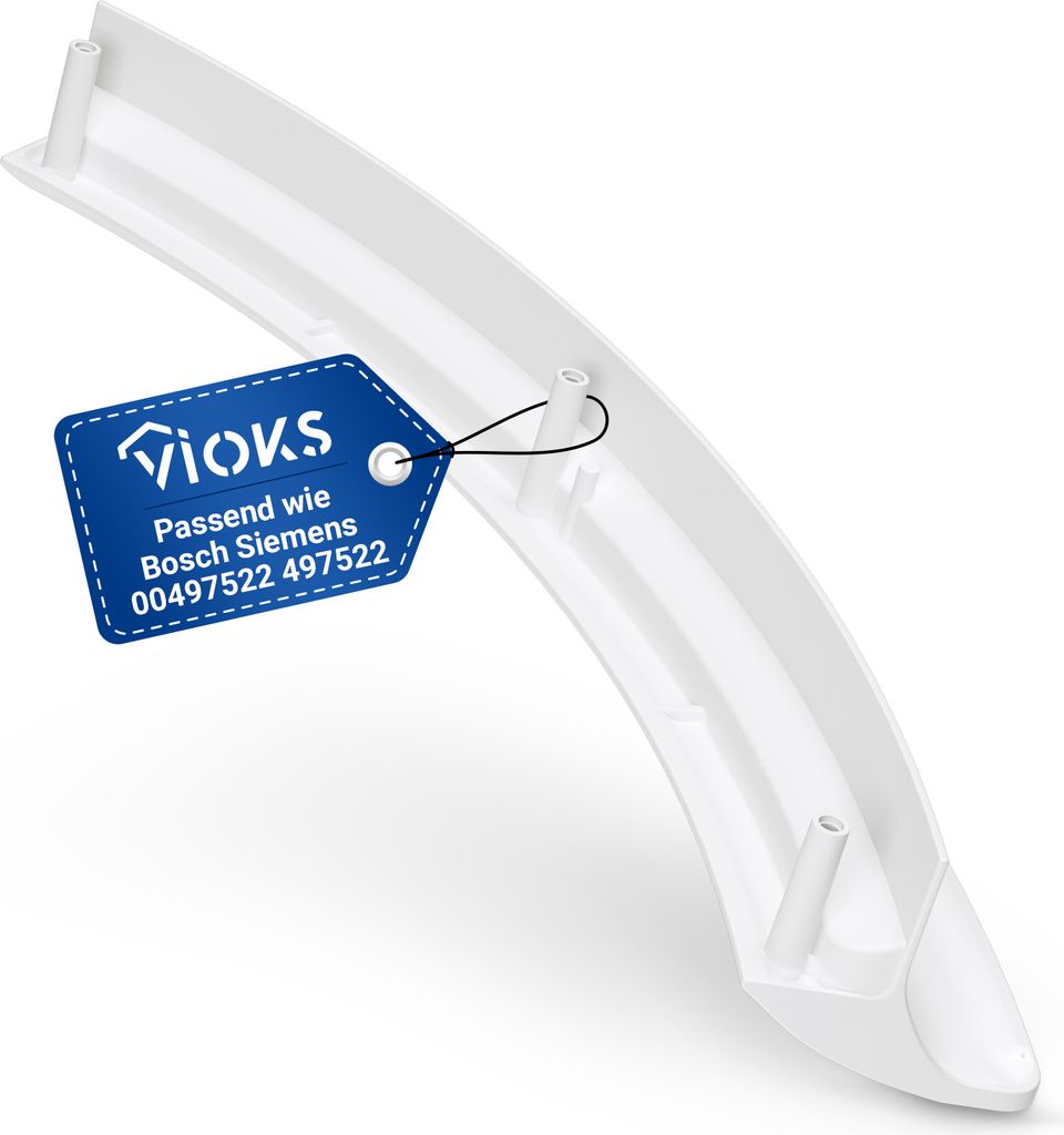 Handgriff weiß passend wie Bosch 00497522 Türgriff Türöffner für Trockner WT44 WT46 WT34