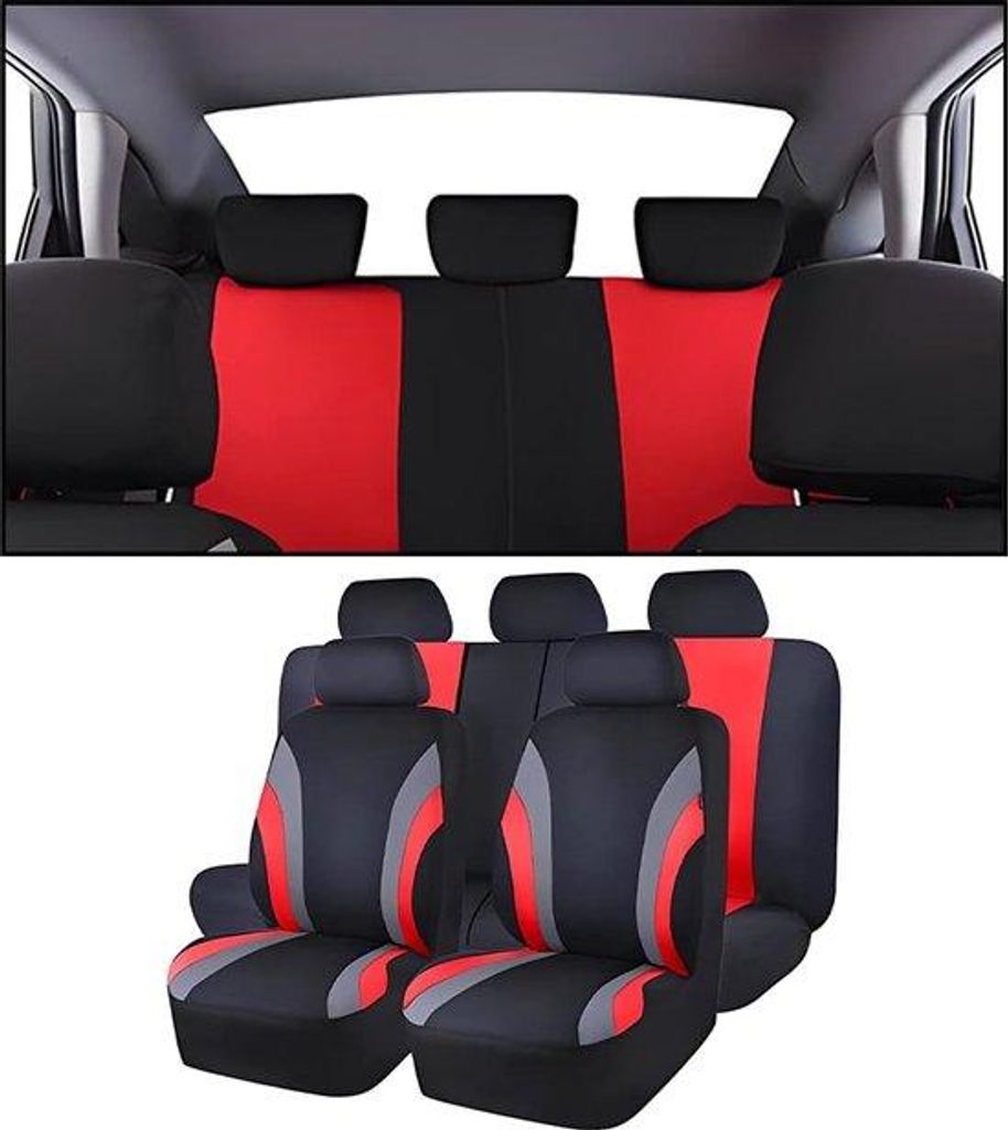 Autostoelhoes-Set für Höhen, Universeller Stoelhoes, für die meisten Fahrzeuge, für Bestellwagen, Rote Stoelhoes-Set