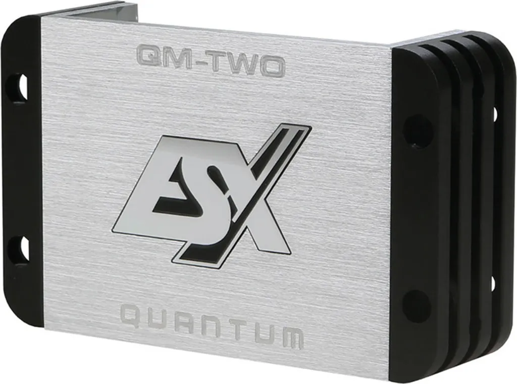 Ampli Petit Format ESX QM-TwoV2 Idéal pour Installation Discrète Auto - 8