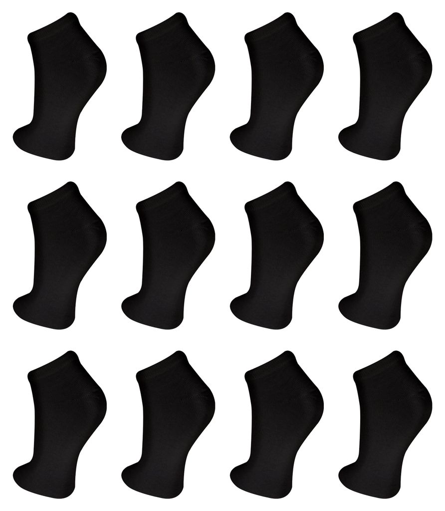 TEXEMP Sneaker Socken Herren Damen 12 - 36 Paar Baumwolle Produktbild 