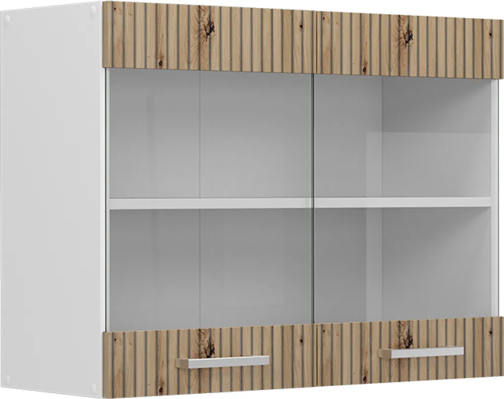 Vicco R-Line Chêne Artisan 80cm Armoire en verre Model 49063 Design