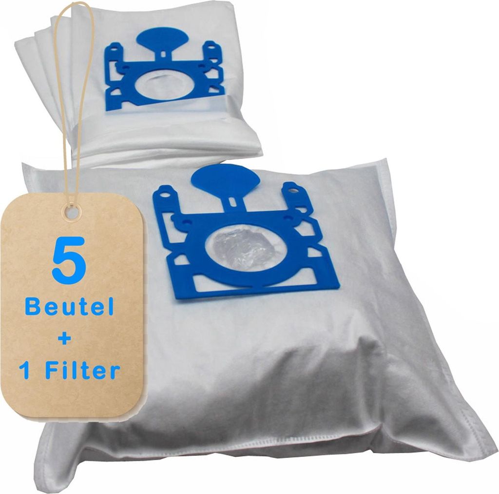 5 Staubsaugerbeutel geeignet für Siemens Baureihe VSZ1. - Serie Z 1.0 (Z1.0)