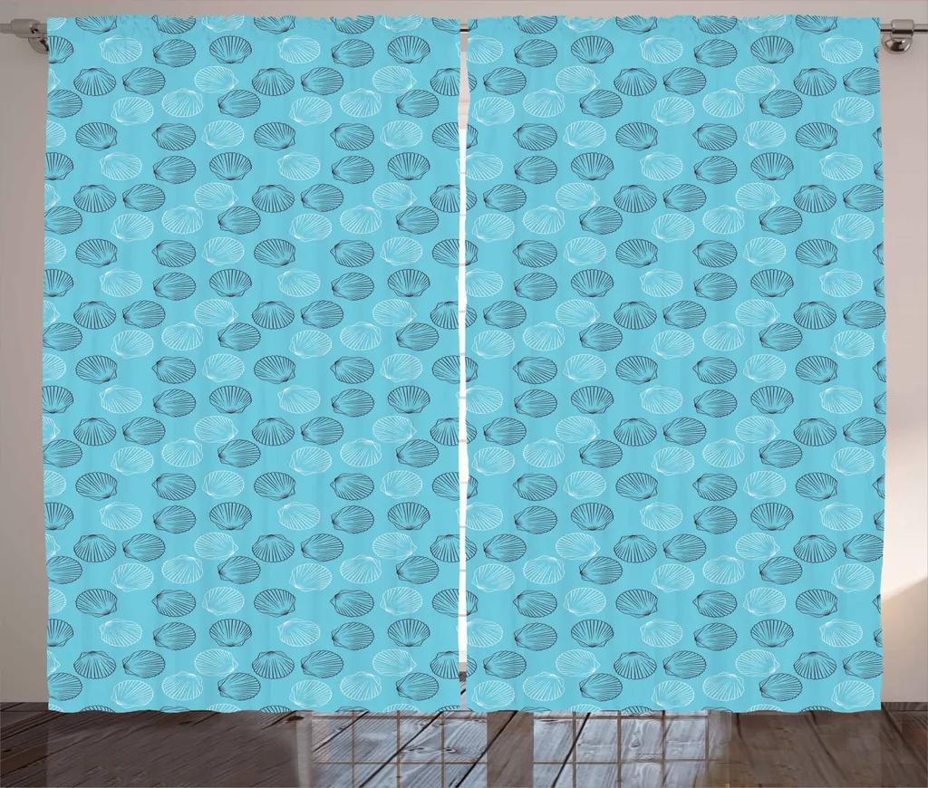 Tenda Abakuhaus Conchiglie 280x245 cm: Arredo Mare per Soggiorno Moderno