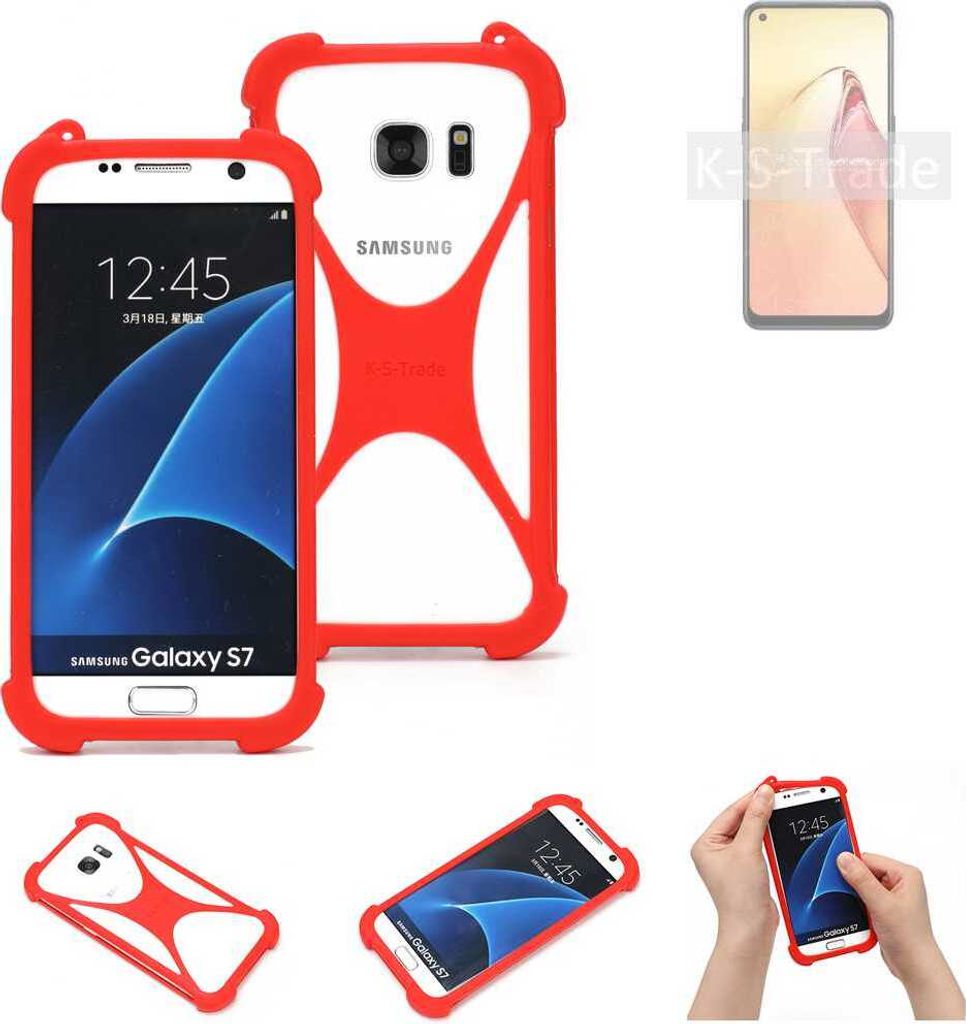 K-S-Trade Handy-Hülle kompatibel mit Oppo F21s Pro 4G Schutz-Hülle Bumper Silikon Schutz Hülle Cover Case Silikoncase Silikonbumper TPU Softcase