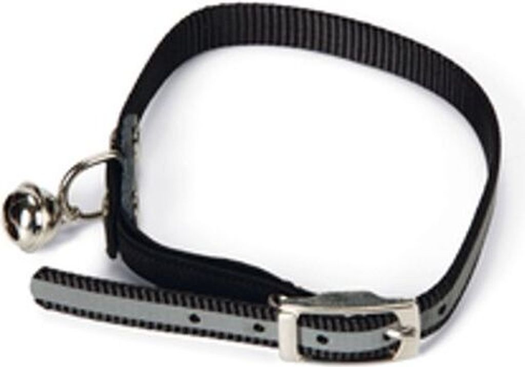 Beeztees - Katzenhalsband - Nylon - schwarz - 32x1x0,2 cm Produktbild 