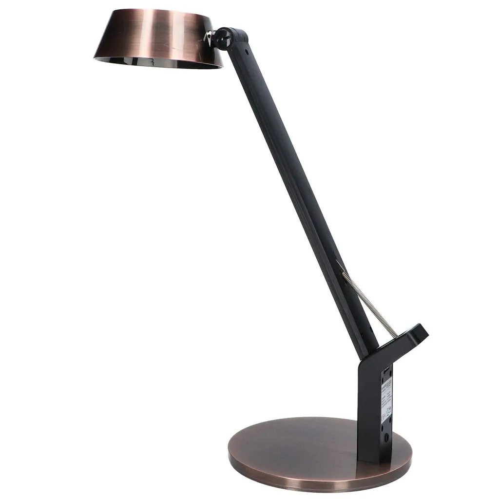 Lampe de bureau design cuivre Maxcom GlowPro avec variateur tactile