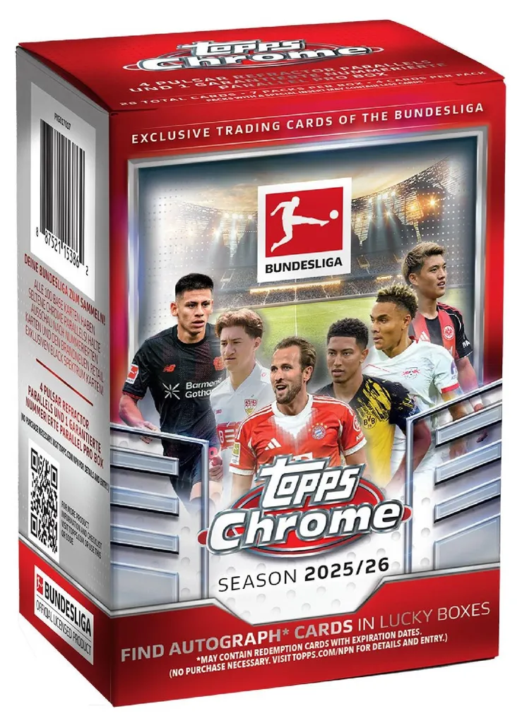 Complétez votre album Bundesliga Chrome 2026 avec la Value Box n° 1