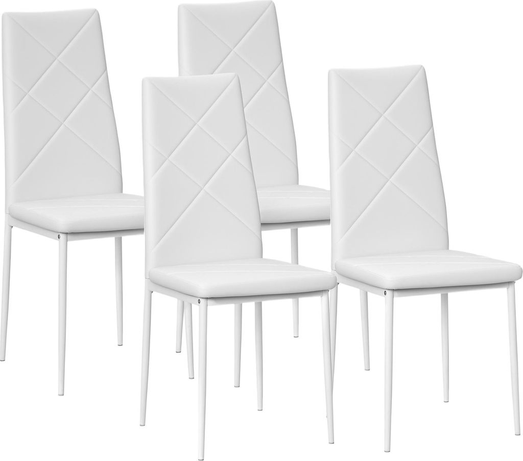 HOMCOM : lot de 4 chaises de salle à manger, chaises de Image du produit 