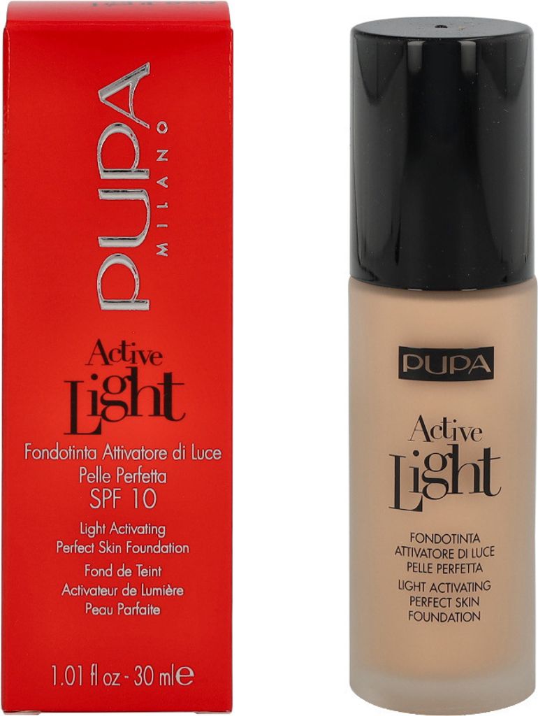 Pupa Active Light Ölfreie Creme-Foundation SPF10