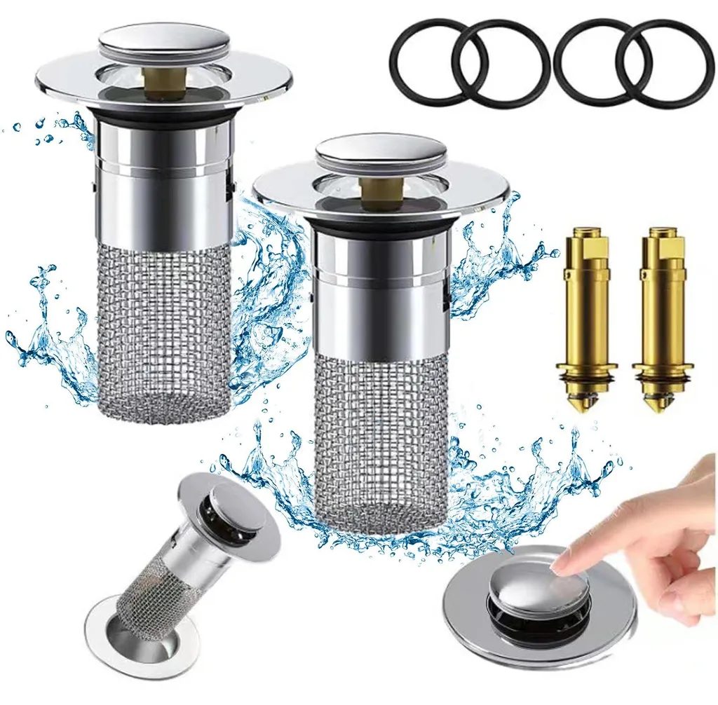 Bouchon pour évier et douche à écoulement rapide 40mm avec filtre