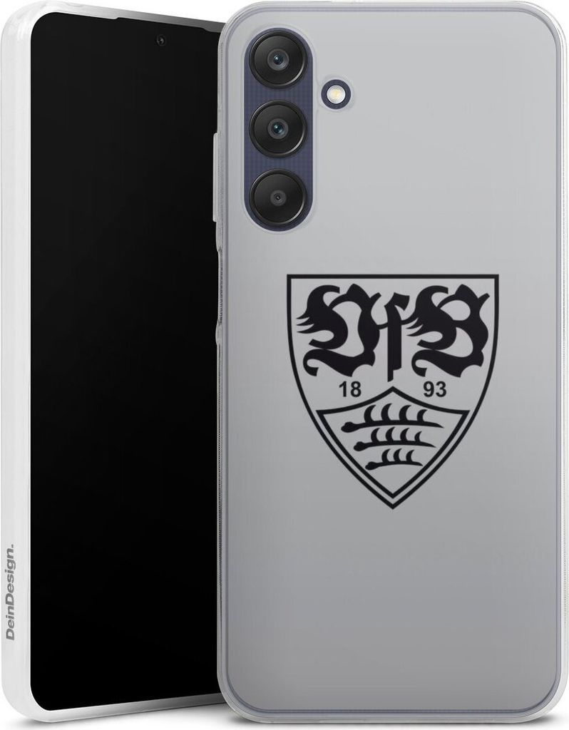 DeinDesign Slim Hülle für Samsung Galaxy A25 5G Silikon Case Ultra Dünn Handyhülle Logo Offizielles Lizenzprodukt VfB Stuttgart