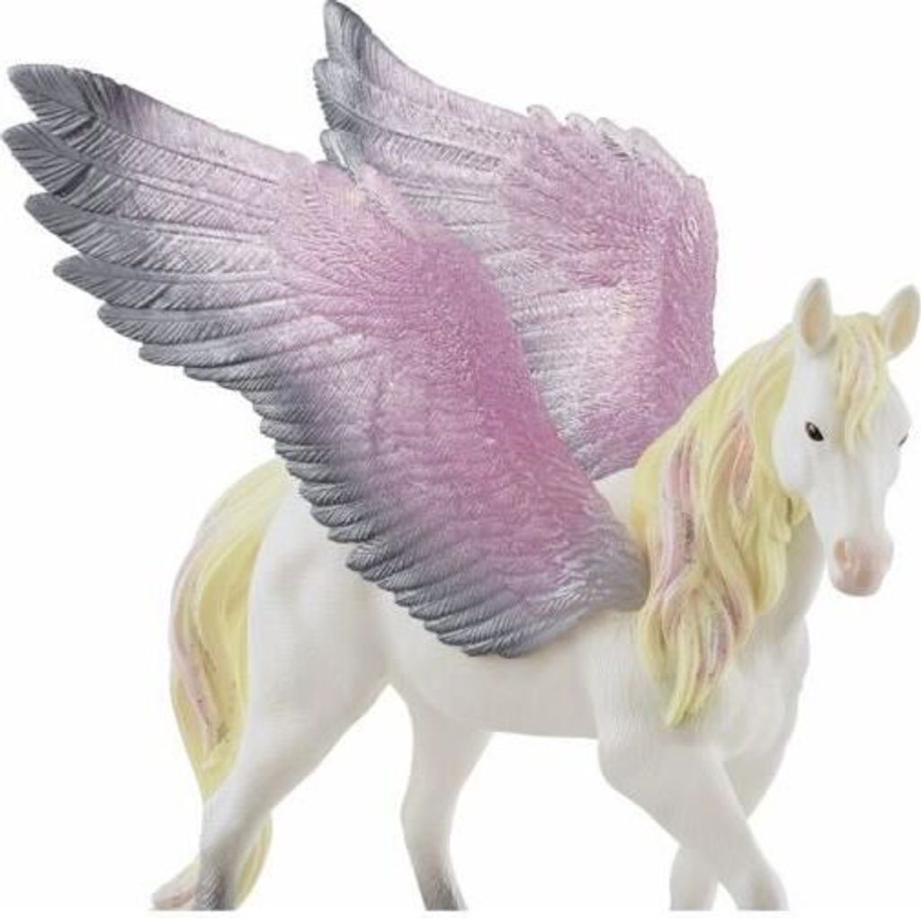 Pégase Ailée Figurine, Mit Glitzernder Mähne und Flügeln, Lustiges und Langlebiges Pferd, Geschenk für Kinder ab 5 Jahren, Schleich 70720 BAYALA