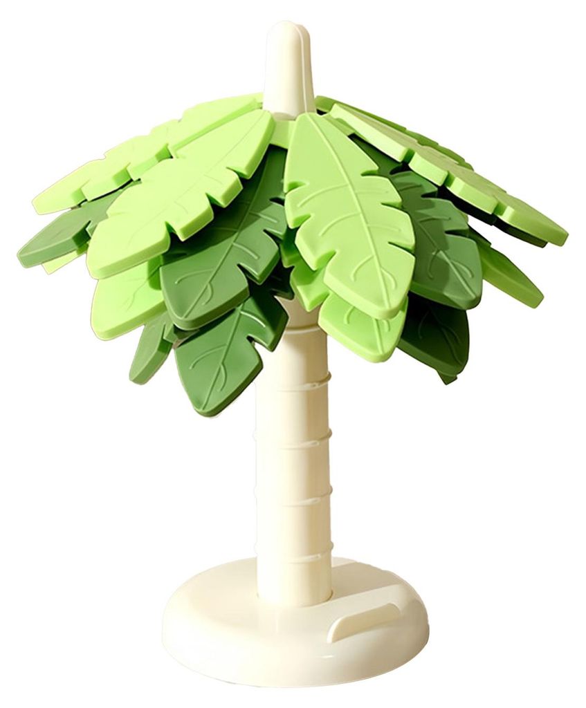 Platzset in Baumblattform mit Ständer, wasserfest, hitzebeständig, rutschfest, Küchenmatte, festliche Tischdekoration