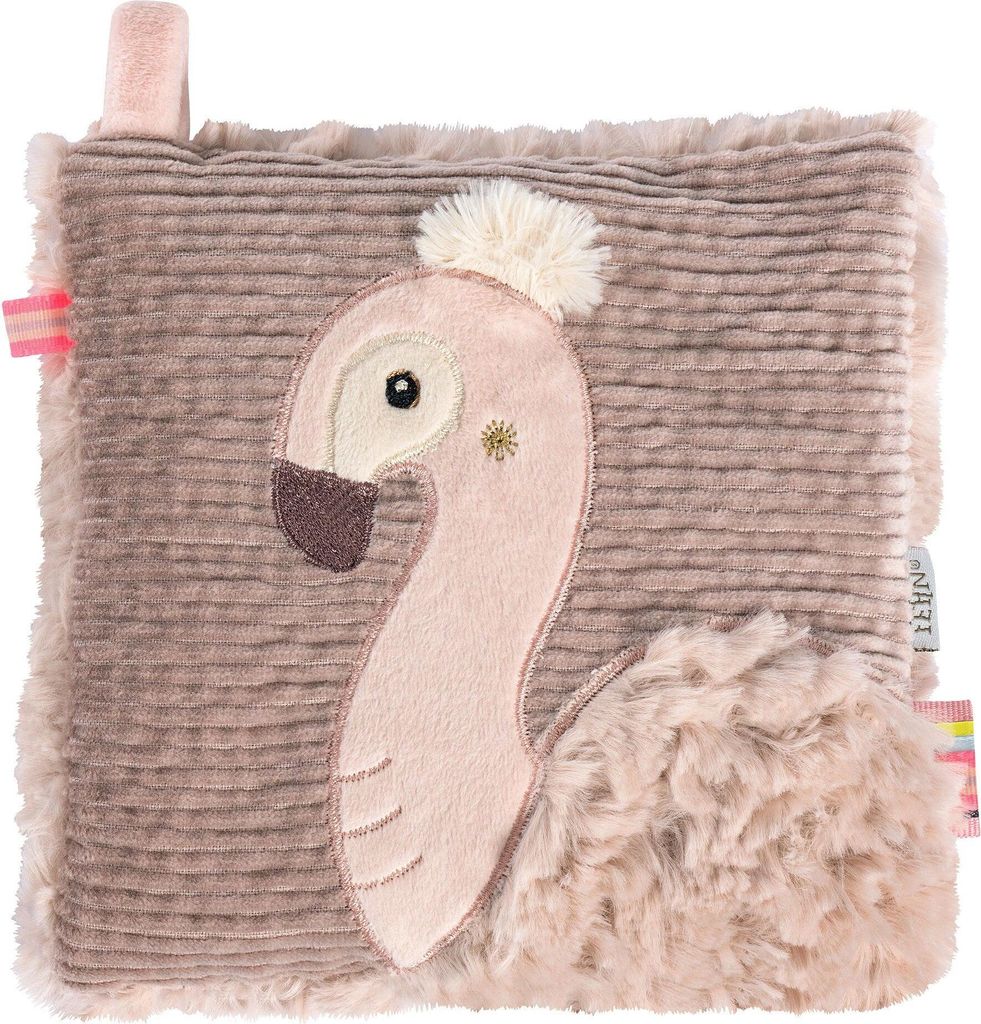 Kirschkernkissen Flamingo - mit Wärme-/Kältesäckchen