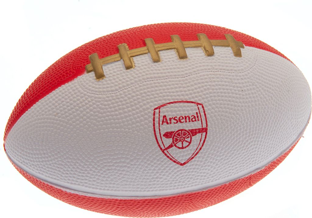 Arsenal FC - Schaumstoff American Football Wappen TA11019 (Einheitsgröße) (Weiß/Rot)