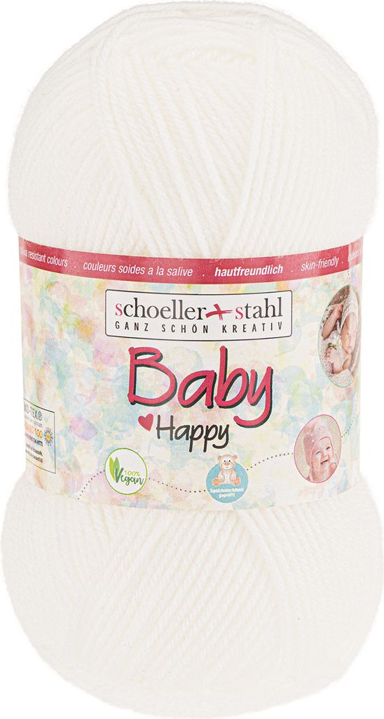 Schoeller+Stahl Baby Happy Farbe: 01 weiß Produktbild 