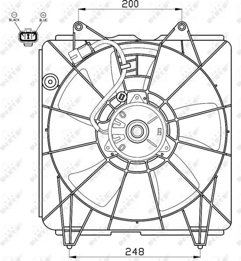 Évitez la surchauffe : Ventilateur Radiateur NRF 19030RN0A71 Pilot