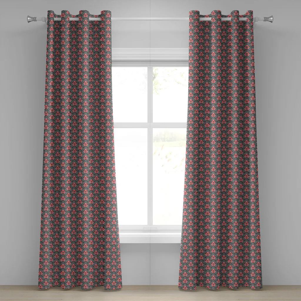 Tenda a Pannelli ABAKUHAUS Nero Rosso 280x245 - Stile Labirinto
