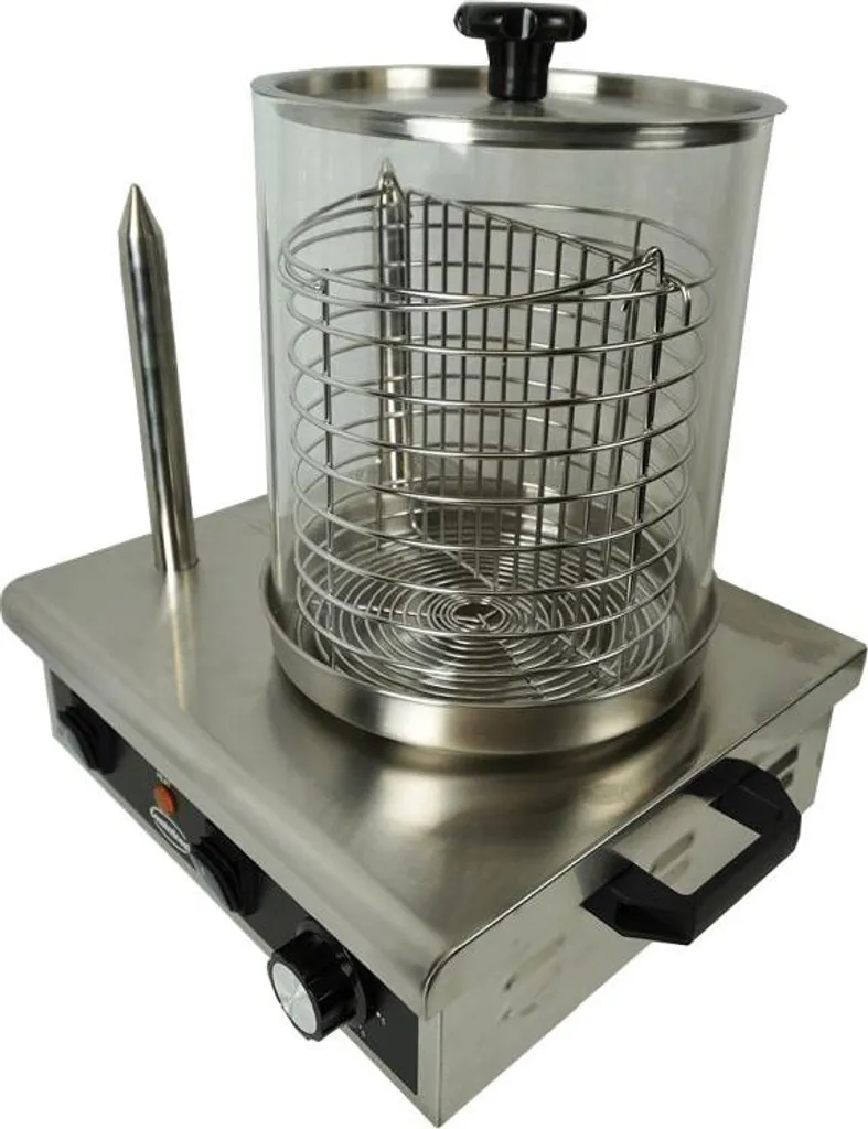 Machine hot-dog 2 chauffe-pains inox - Cuisson vapeur et design compact - 4