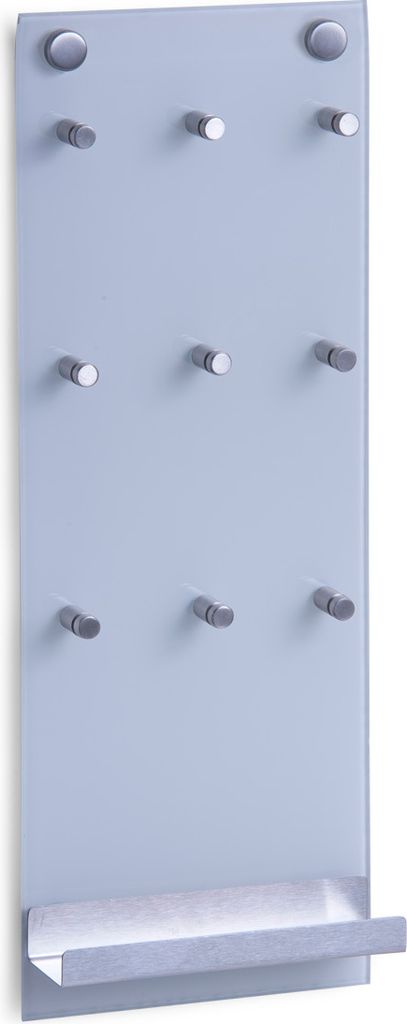 Zeller Schlüsselbrett silber mit 9 Haken Produktbild 1