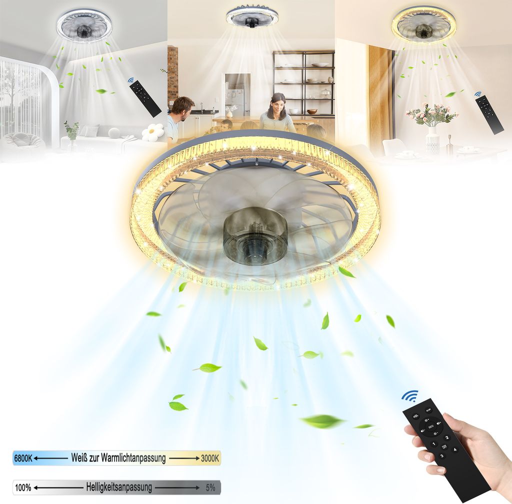 UISEBRT 60W LED stropní svítidlo s integrovaným Obrázek produktu 